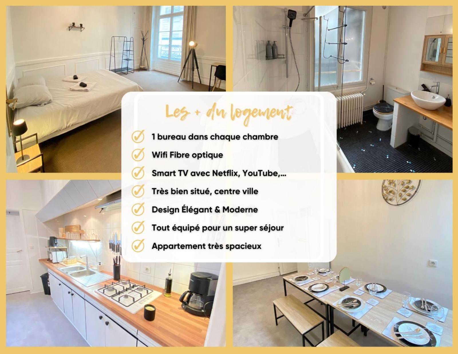 L'Appartement Privilege - 4 Chambres - Coeur D'Angers, Spacieux Et Elegant Exterior photo
