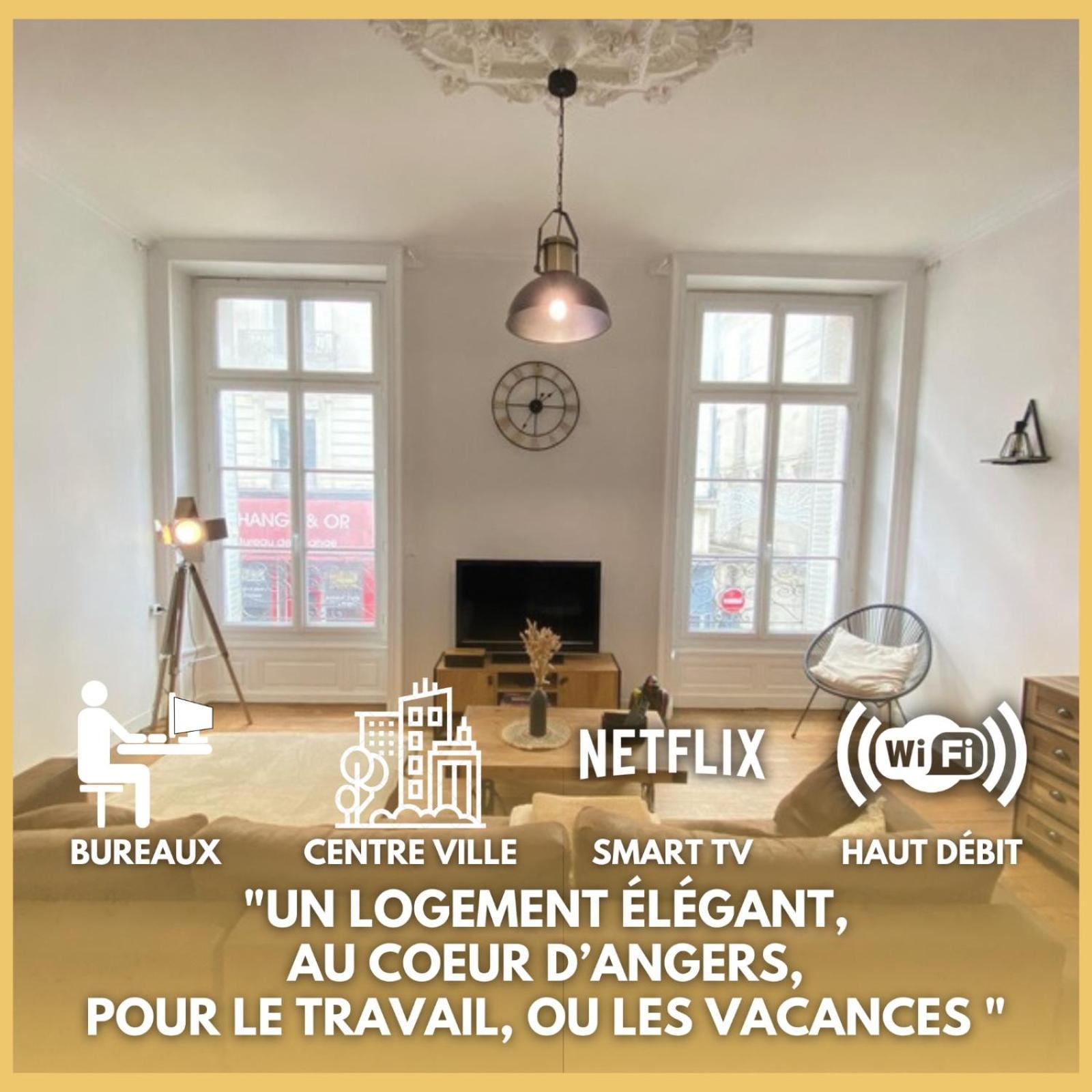 L'Appartement Privilege - 4 Chambres - Coeur D'Angers, Spacieux Et Elegant Exterior photo